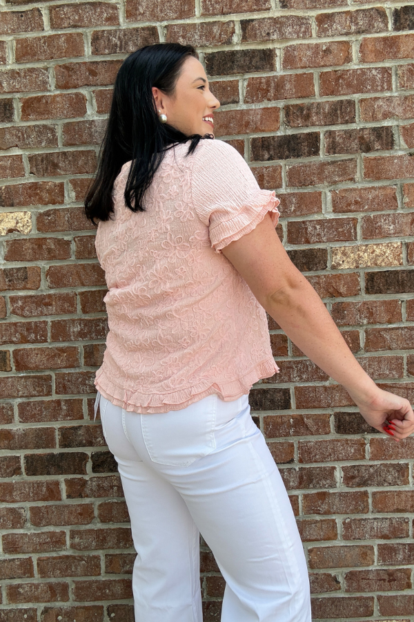 Textured Floral Top - Shop Ravel