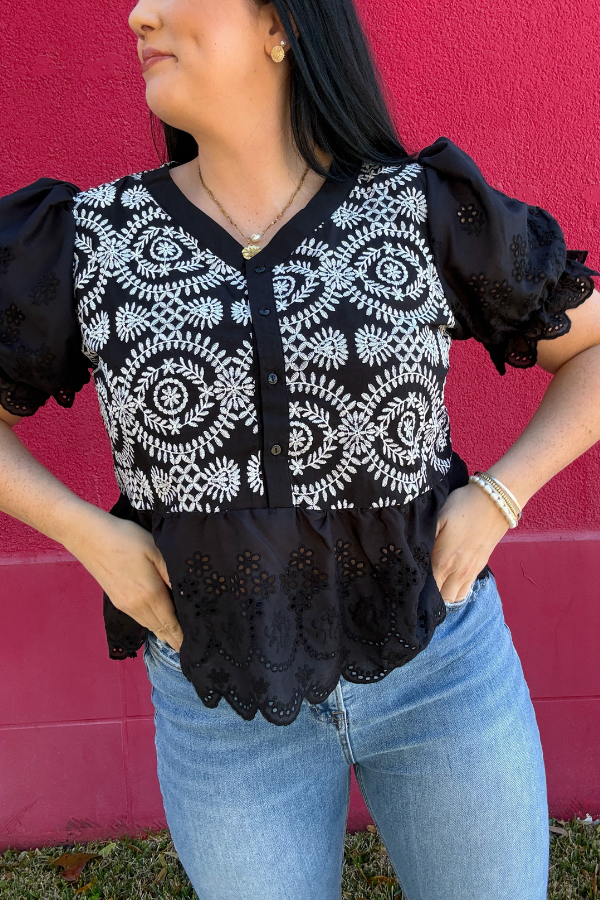 Eyelet Top - Shop Ravel