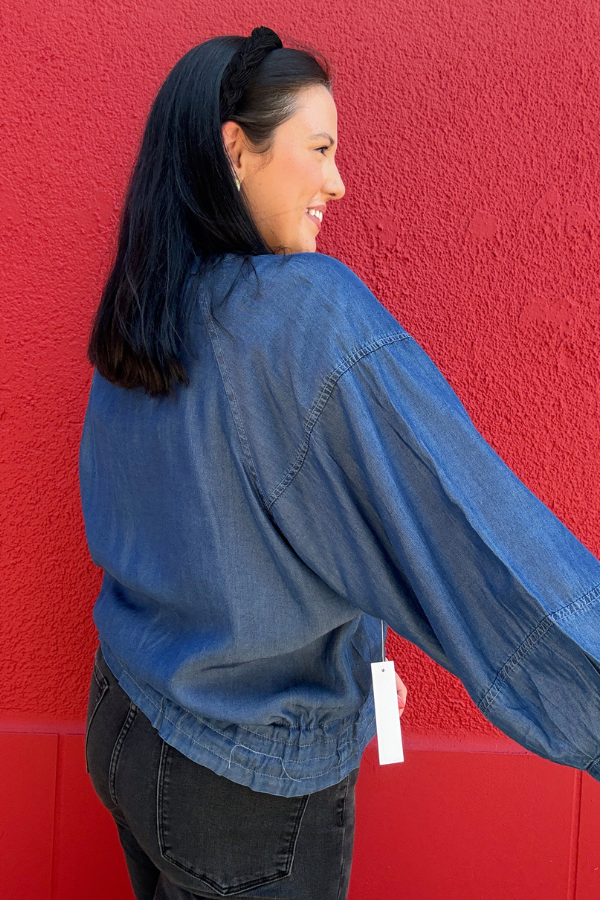 Denim Blue Light Weight Jacket - Shop Ravel