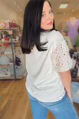Small Details Top- White
