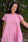 Eyelet Sleeves Dress