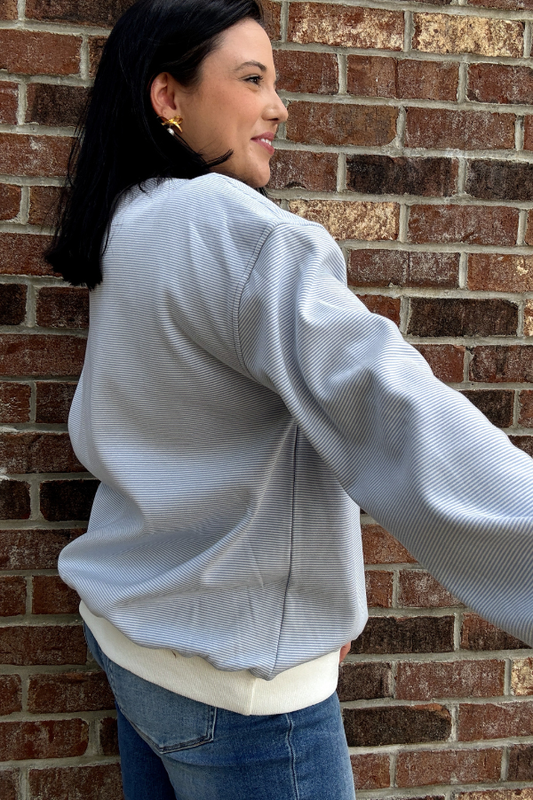 Striped Sweatshirt Top