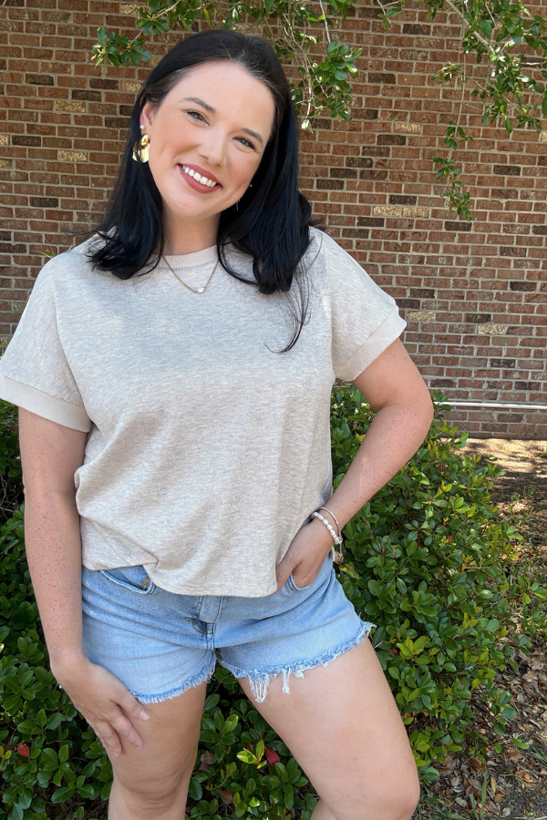 Keep It Together Top -Ivory