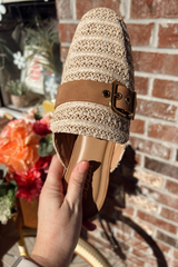 Raffia Mule