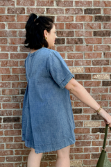 Denim Pockets Dress