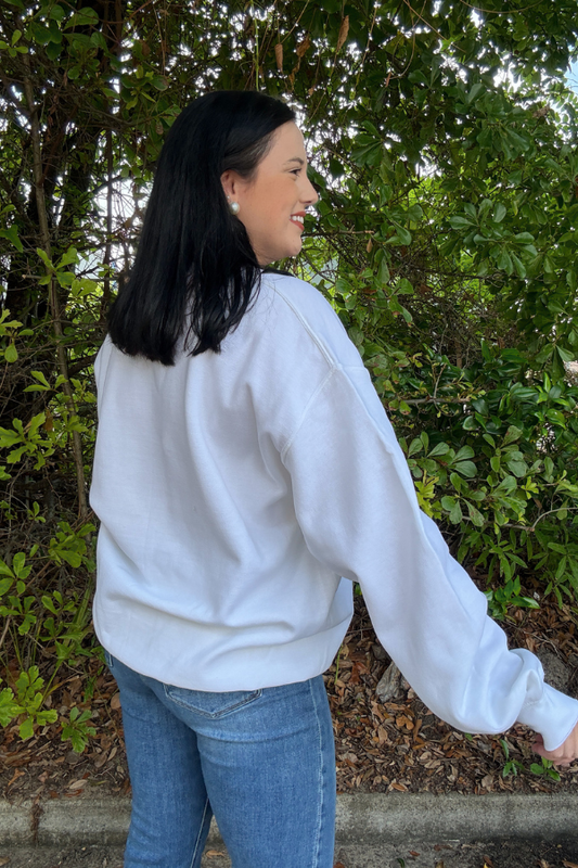 Meet Me At The Beach Graphic Sweatshirt