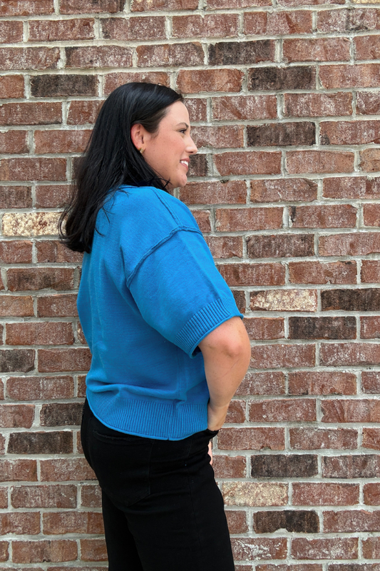 Cobalt Sweater Top