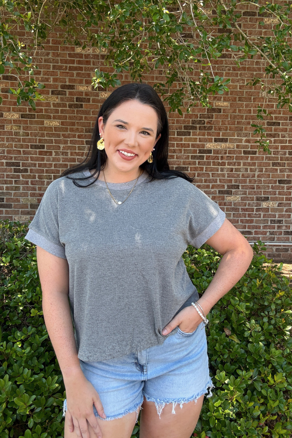 Keep It Together Top - Charcoal - Shop Ravel