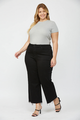 Mica Curve Wide Leg Crop Jeans