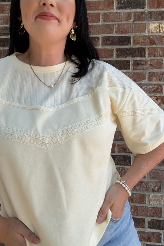 Mixed Lace Top - Shop Ravel