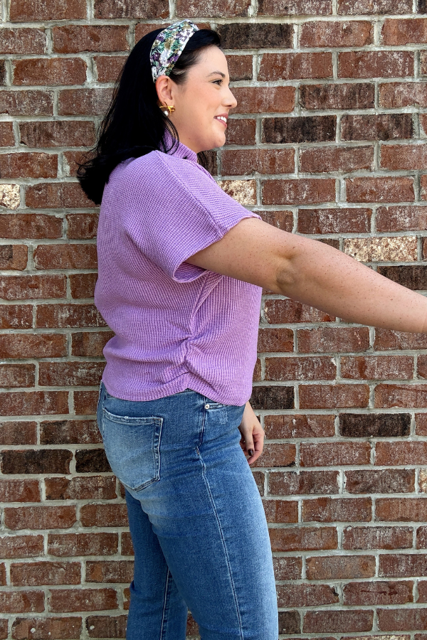 Mock Up Sweater- Lavender