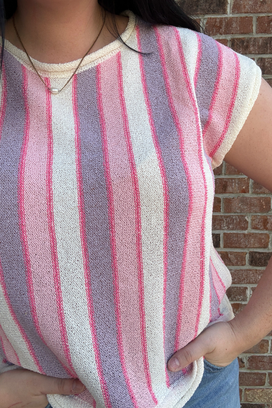 Striped Knit Top
