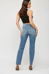 Mica Medium Wash Straight Leg Jean