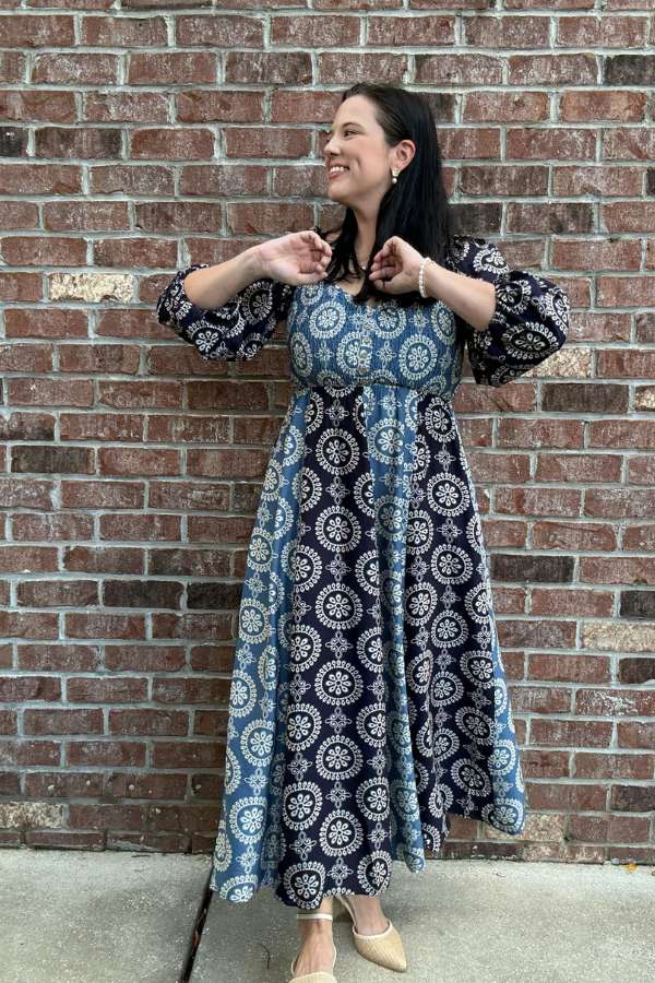 Floral Bloom Smocked Maxi Dress