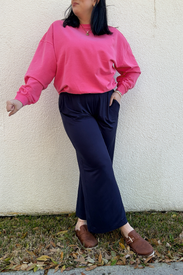 Cropped Wide Leg Bottoms - Shop Ravel