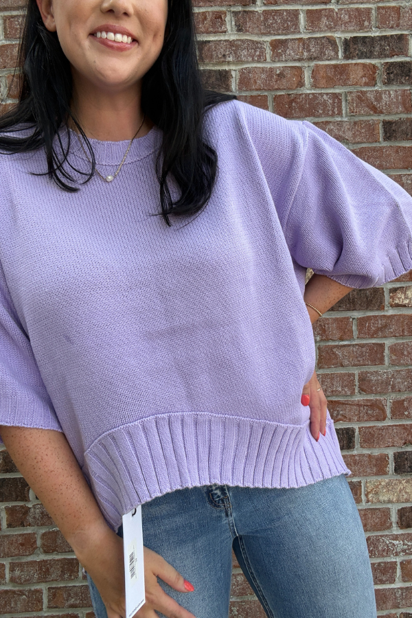Ribbed Hem Knit Top - Shop Ravel