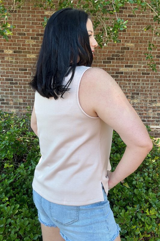 Buttery Soft Knit Tank- Dusty Rose