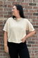 Short Sleeve Sweater - Beige