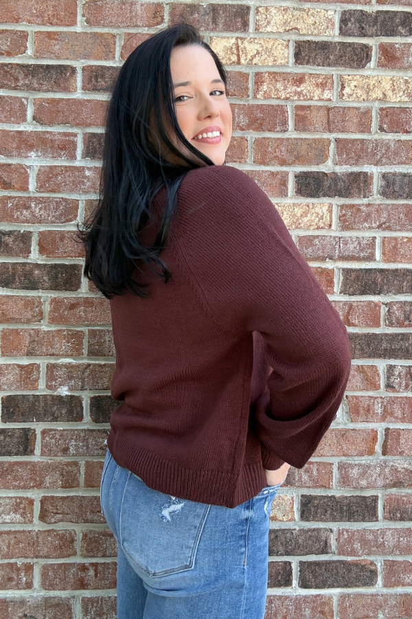 Scallop Edge Button Up Cardigan