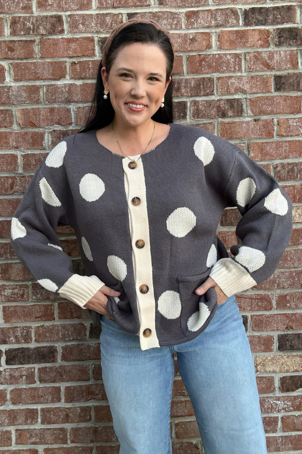 Polka Dot Cardigan