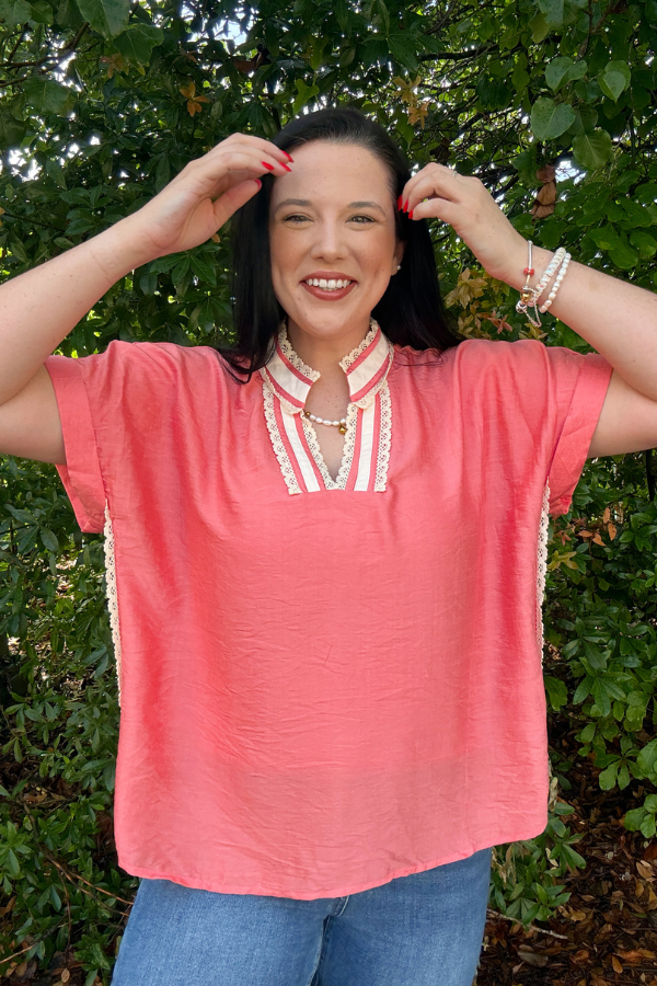 Lace Trim Top - Shop Ravel