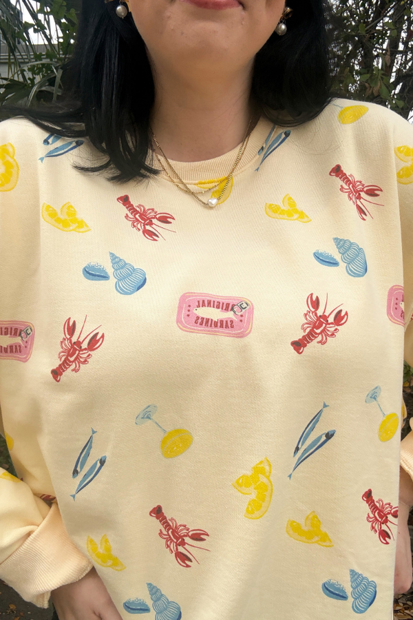 Sea Print Sweatshirt - Shop Ravel