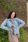Denim Cropped Jacket
