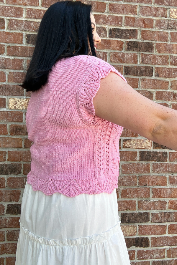 Button-Front Crochet Sweater - Shop Ravel