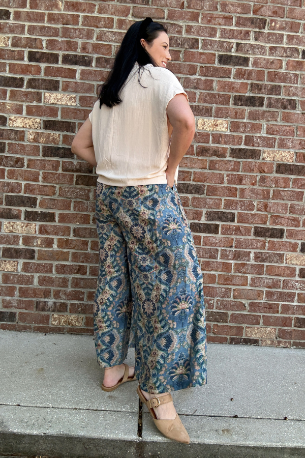 Bohemian Bloom Wide Leg Pants