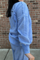 Acid Wash Pullover - Cornflower Blue