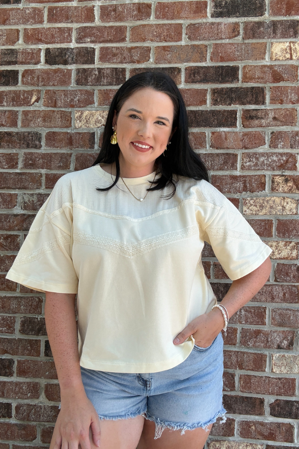 Mixed Lace Top - Shop Ravel