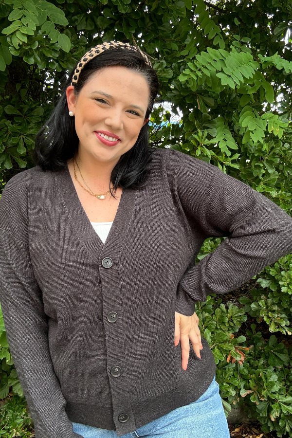 Drop Shoulder Cardigan