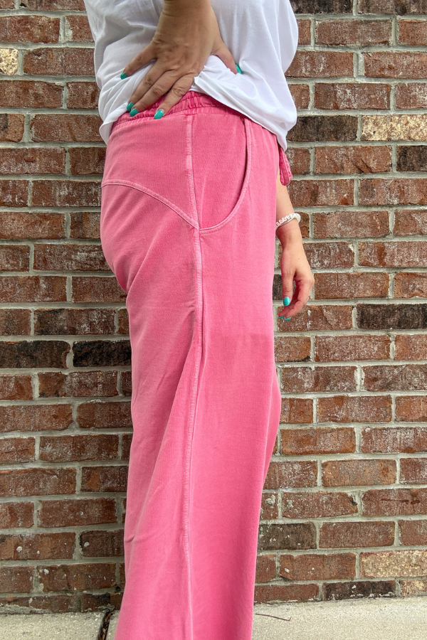 Pigment Dye Pants - Pink - Shop Ravel