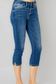 Judy Blue Mid Rise Capri