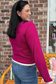 Contrasting Sweater - Magenta
