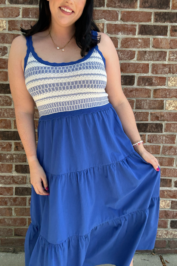 Skies are Blue Midi Dress