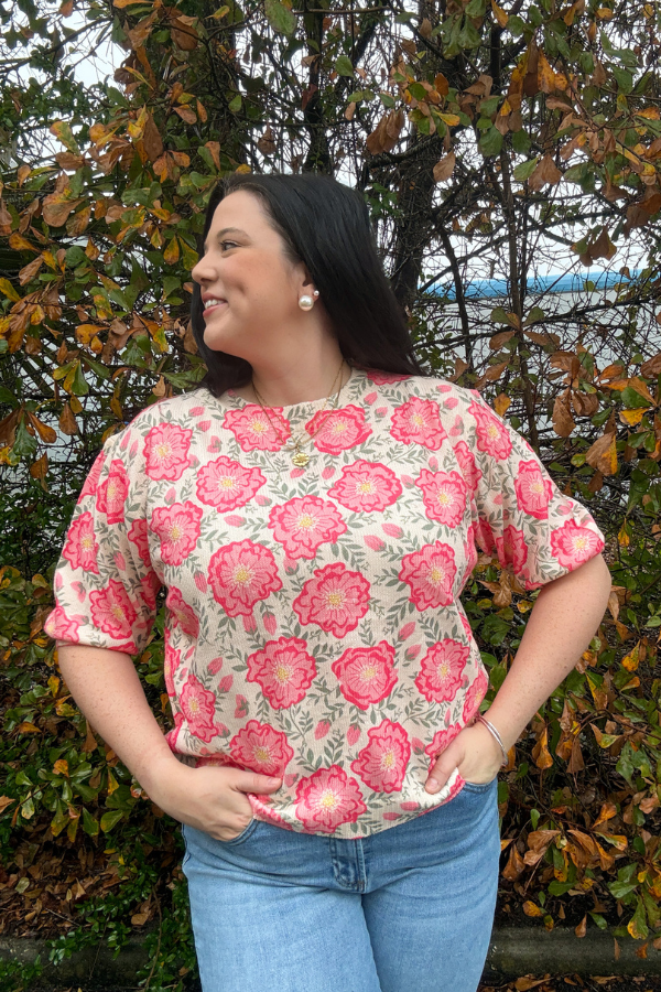 Printed Puff Top - Shop Ravel