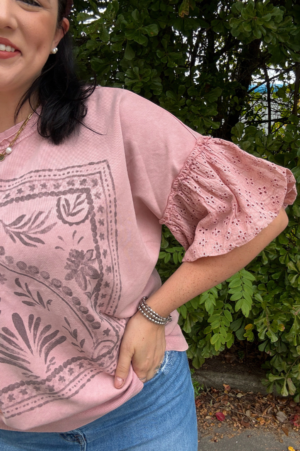 Eyelet Detail Top - Shop Ravel