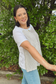 Pleated Front Top