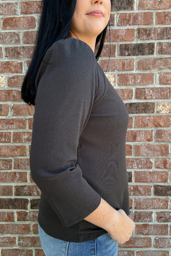 Puff Sleeve Knit Top - Shop Ravel