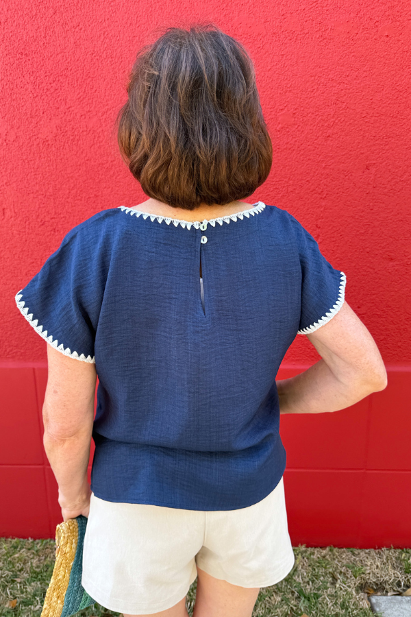 Navy Nights Top