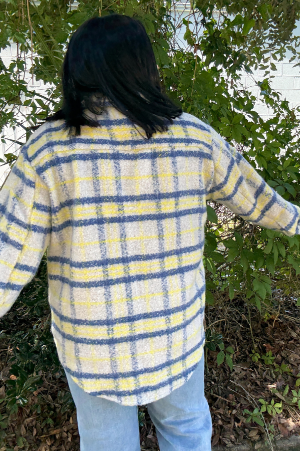 Plaid Button Down Jacket