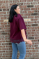 Tell Me About It Top - Burgundy