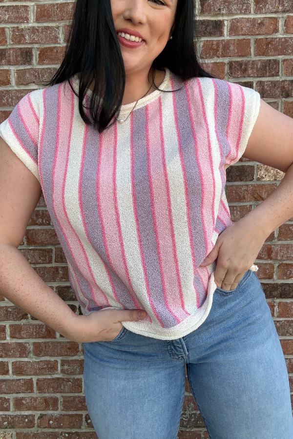 Striped Knit Top - Shop Ravel