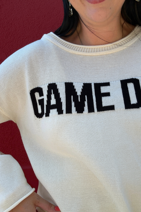 Game Day Graphic Knit Sweater