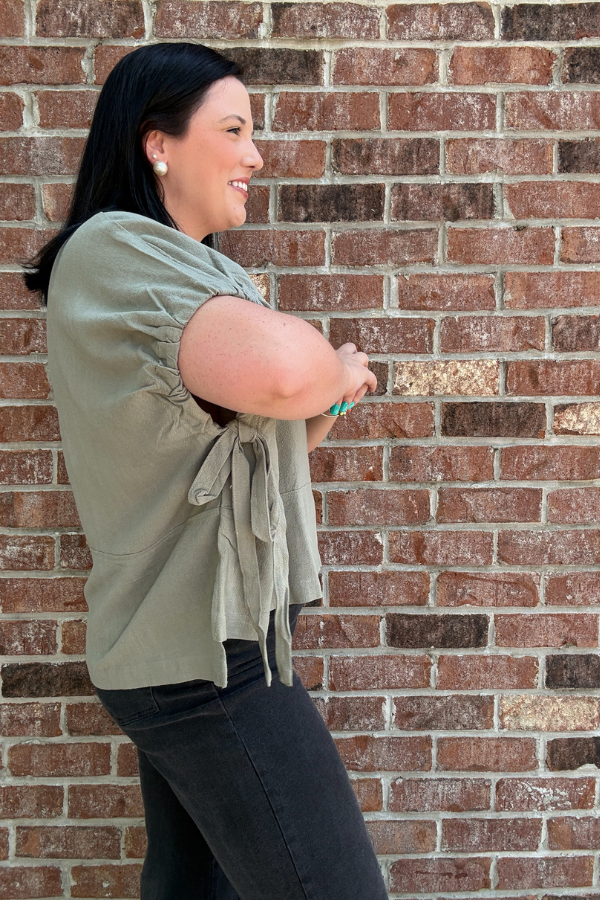 Linen Sage Top - Shop Ravel
