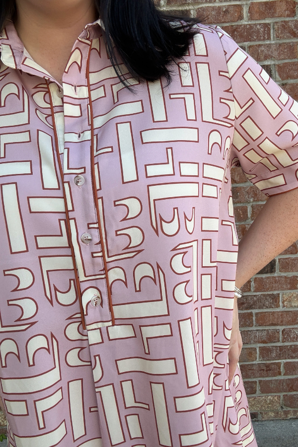 Abstract Shirt Dress - Shop Ravel