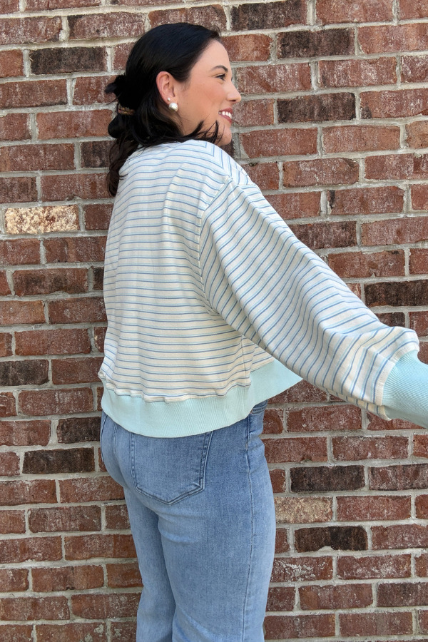 Coastal Mock Neck Pullover