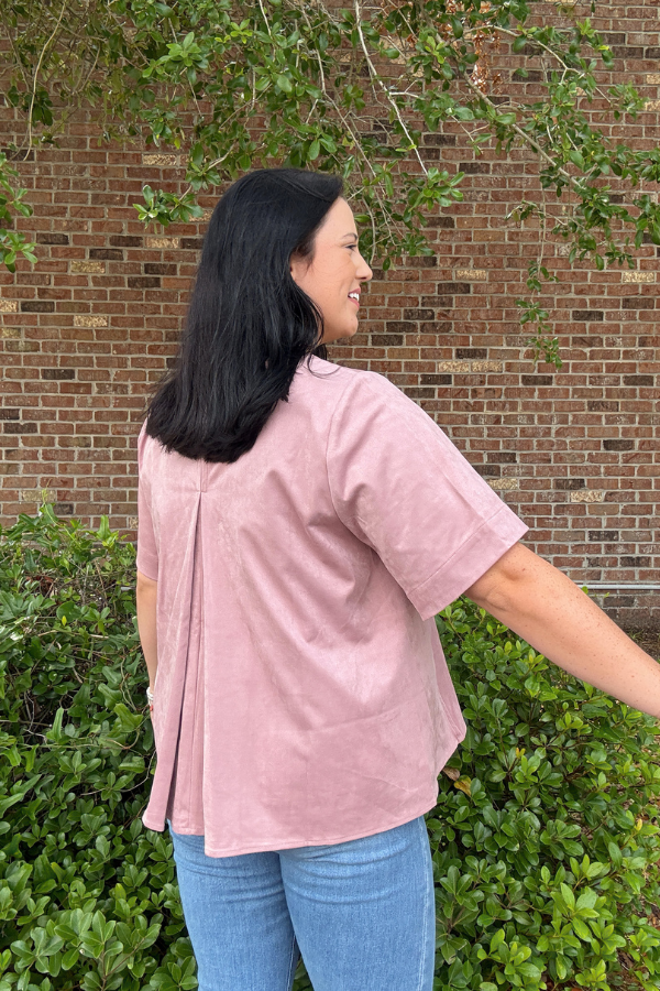Faux Suede Top - Shop Ravel