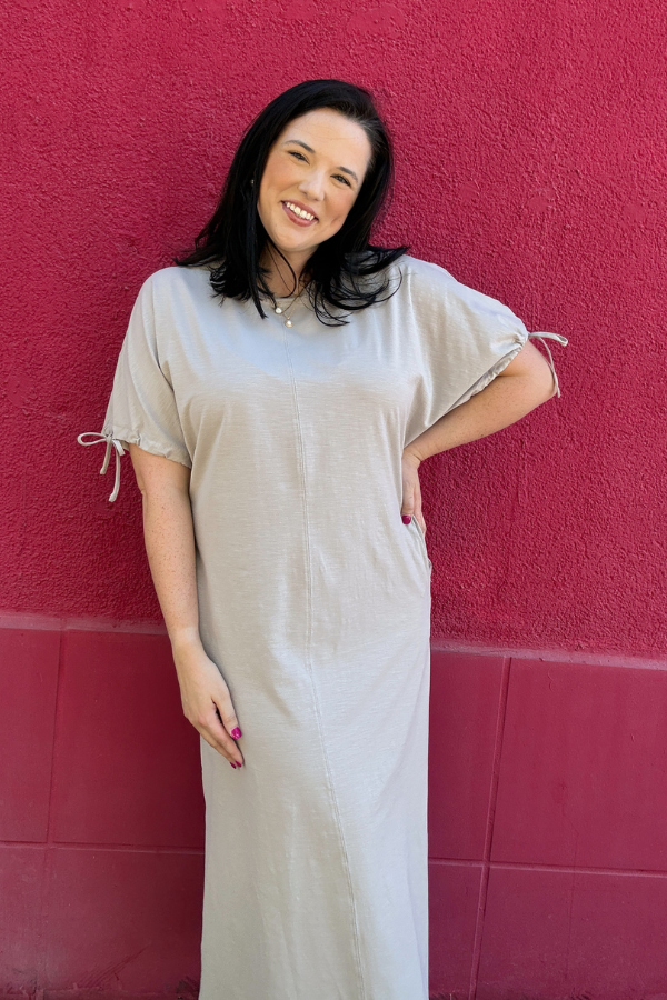 Dove Gray Midi Dress - Shop Ravel